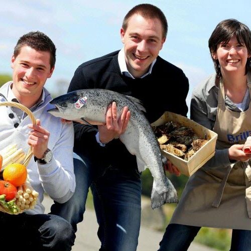 création de l'entreprise Brillat, distribution de poissons frais, de fruits et de légumes