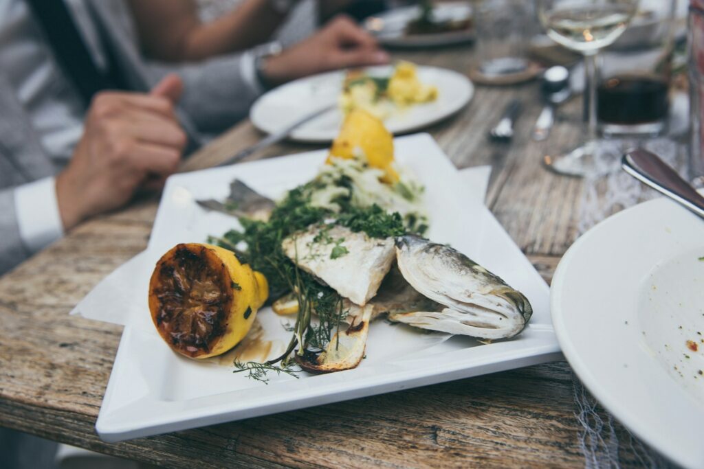 assiette de poisson
